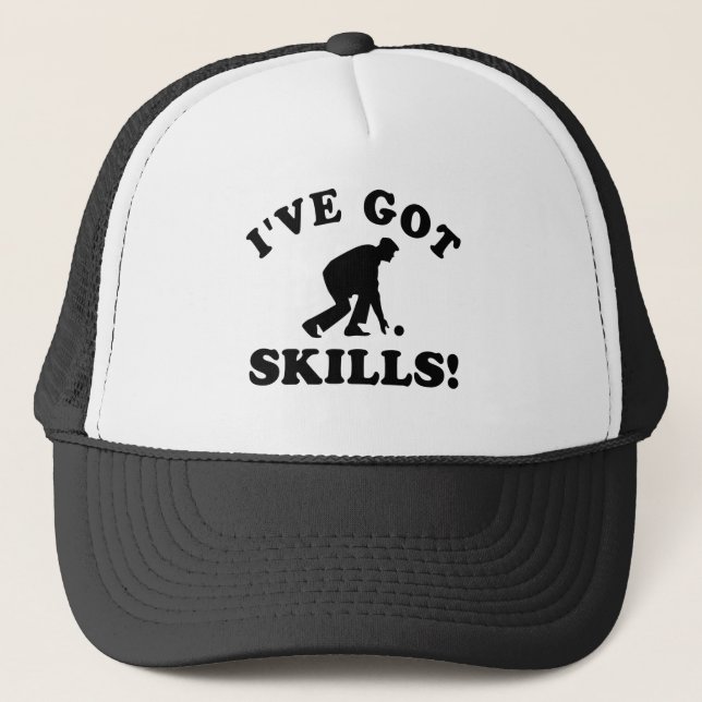 Gorra De Camionero diseños del vector del cuenco del césped (Anverso)