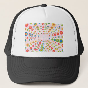 Gorra De Camionero Diseños felices: Impresión trasera del frente de