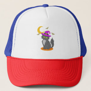 Gorra De Camionero Disfraz de gato de Halloween