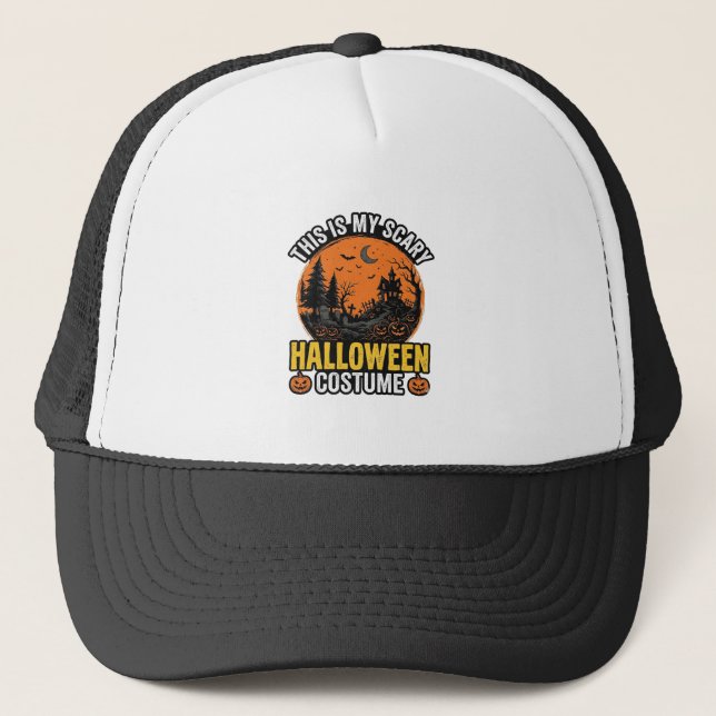Gorra De Camionero Disfraz de Halloween Antiguo de Terror (Anverso)