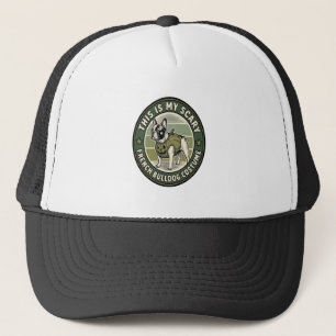 Gorra De Camionero Disfraz de Halloween espantoso para Bulldog Francé