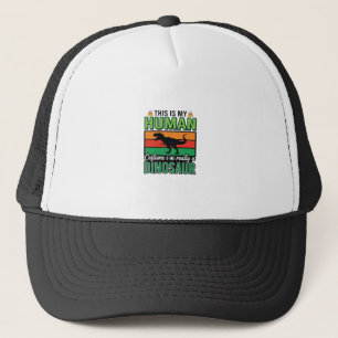 Gorra De Camionero Disfraz De Humano De Dinosaurio Divertido Hallowee