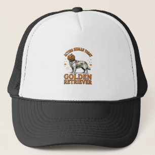Gorra De Camionero Disfraz de perro de calabaza de Halloween Retrieve