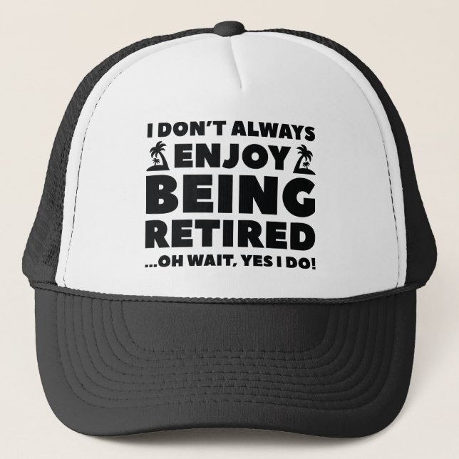 Gorra De Camionero Disfrutar de estar jubilado (Anverso)