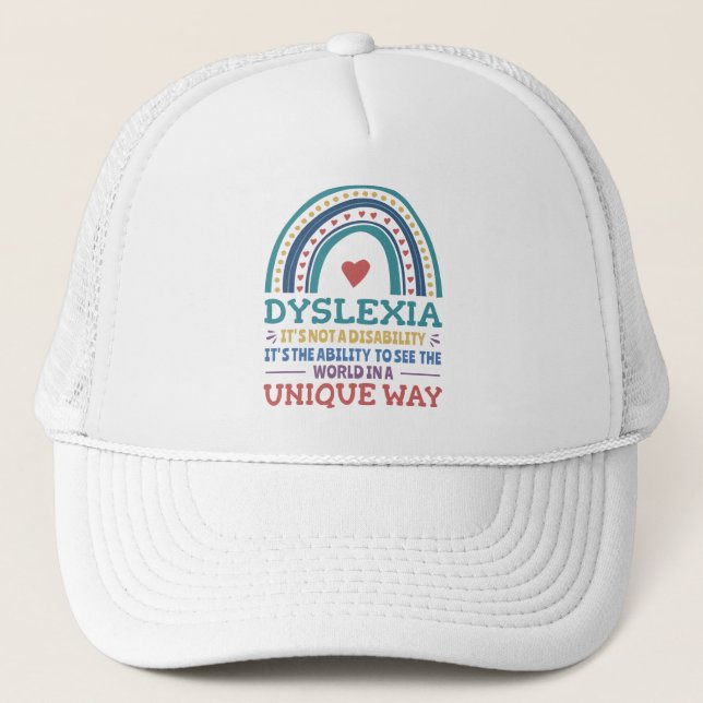 Gorra De Camionero Dislexia Conciencia Disléxica (Anverso)