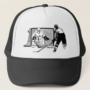 Gorra De Camionero Disparo de hockey en la red