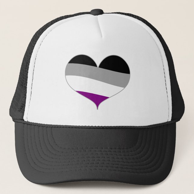 Gorra De Camionero Distancia asexual del estreno del Orgullo Lgbt (Anverso)