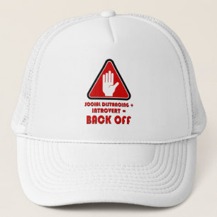 Gorra De Camionero Distancia social e introvertido, retroceder