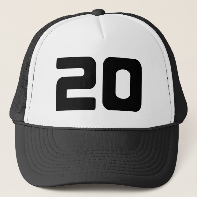 Gorra De Camionero Distintiva fiesta de cumpleaños número 20 (Anverso)