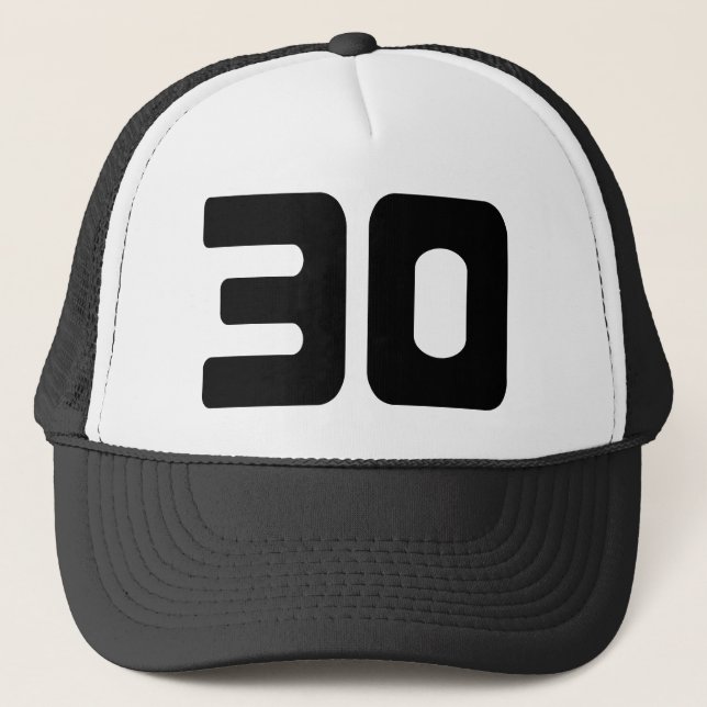 Gorra De Camionero Distintivo 30.º Fiesta de cumpleaños (Anverso)