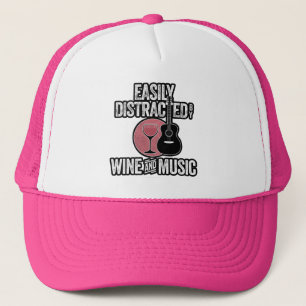 Gorra De Camionero Distracción fácil por espectáculos de vino y asesi