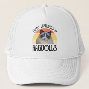 Gorra De Camionero Distrado Fácilmente Por Ragdolls