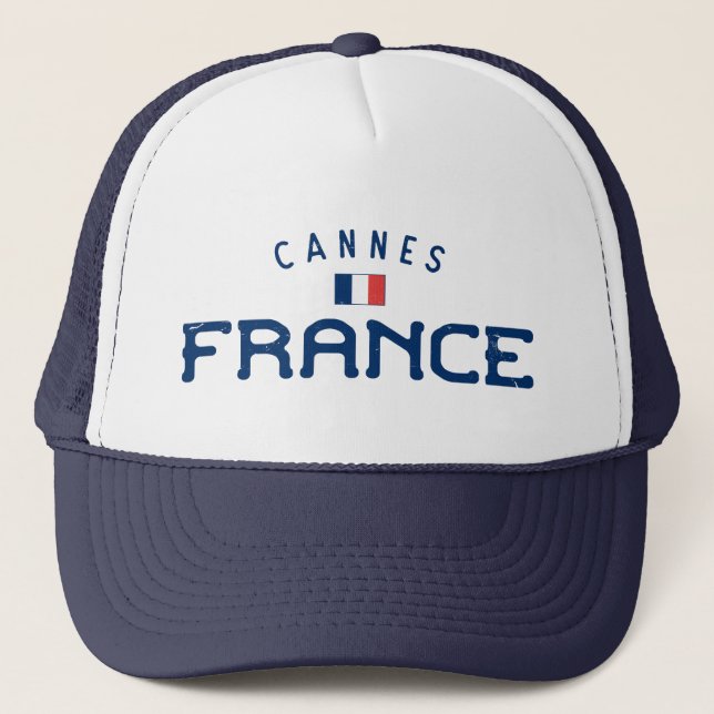 Gorra De Camionero Distressed Cannes France (Anverso)