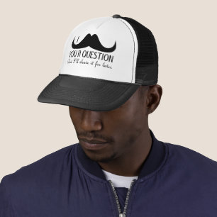 Gorra De Camionero Diversión de Guay te doy un bigote de una pregunta