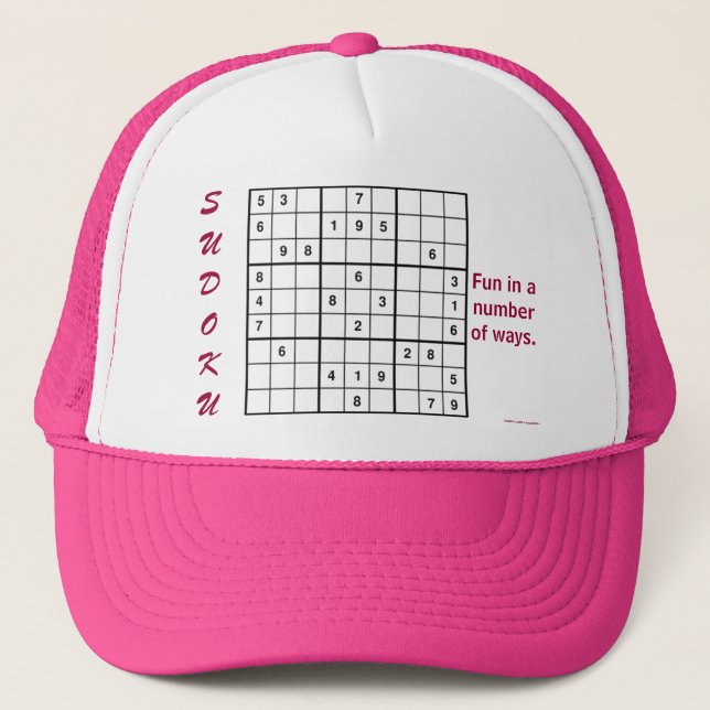 Gorra De Camionero Diversión de un número de maneras (Anverso)