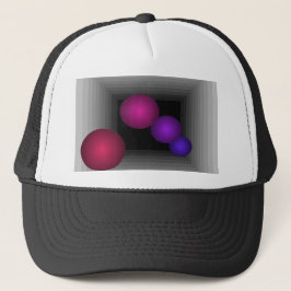 Gorra De Camionero Diversión del color 3 esferas del infinito de la