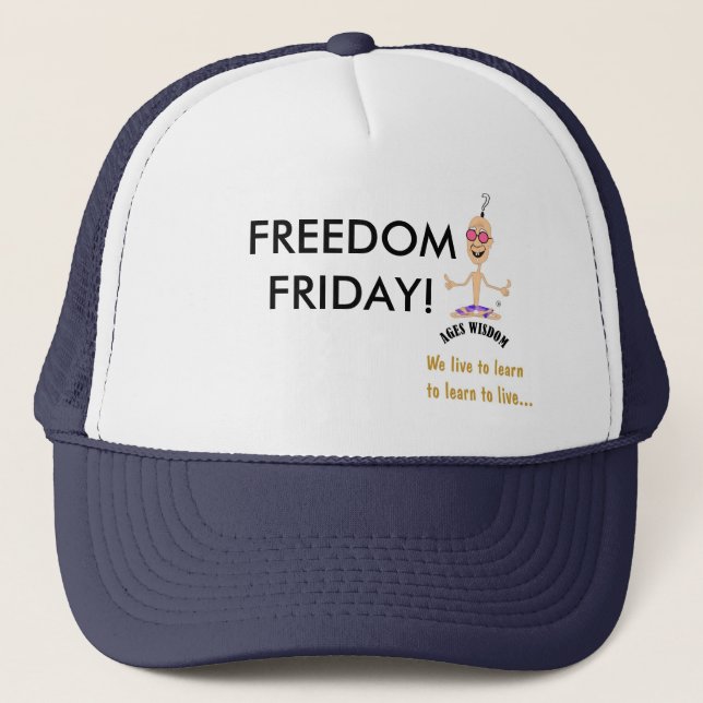 Gorra De Camionero Diversión, humor y comedia nos dan un mensaje posi (Anverso)