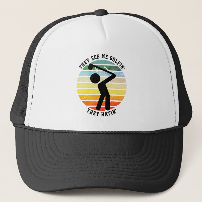 Gorra De Camionero Diversión, ME VEN GOLFIN', ODIAN' A Retirados (Anverso)