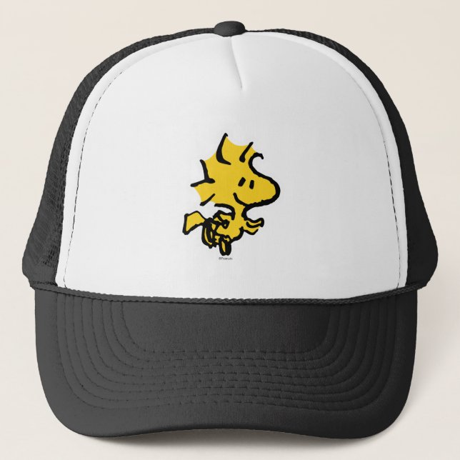 Gorra De Camionero Diversión y flores de Snoopy & Woodstock (Anverso)