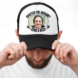 Gorra De Camionero Divertida Envía una Cerveza al Novio Fiesta de Sol