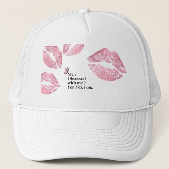 Gorra de camionero divertida - Estoy obsesionado c (Anverso)