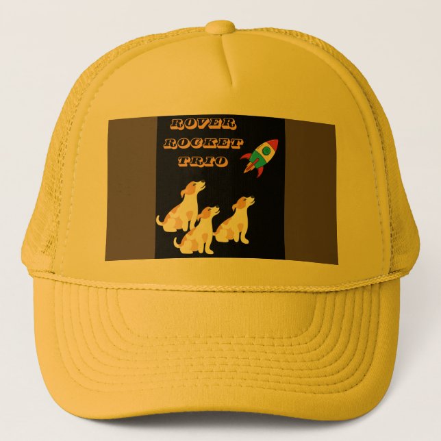 Gorra De Camionero divertida misión espacial Doggy (Anverso)