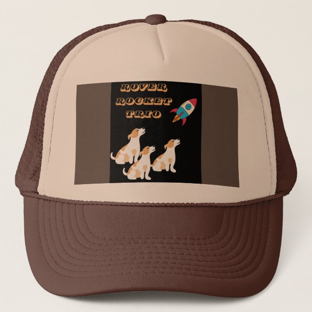 Gorra De Camionero divertida misión espacial Doggy (Anverso)