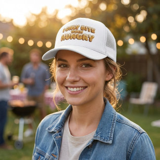 Gorra de camionero divertida - Solo muerdo cuando 