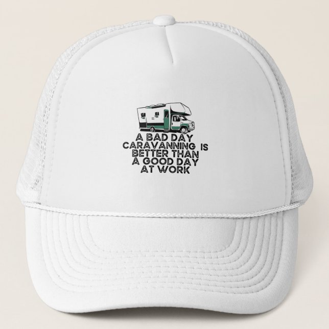 Gorra De Camionero Divertidas caravanas, camping Lover (Anverso)