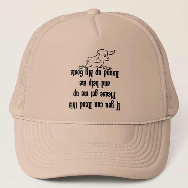 Gorra De Camionero Divertidas Goat Sayings (Anverso)