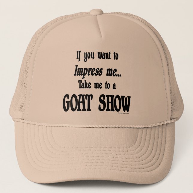 Gorra De Camionero Divertidas Goat Sayings (Anverso)