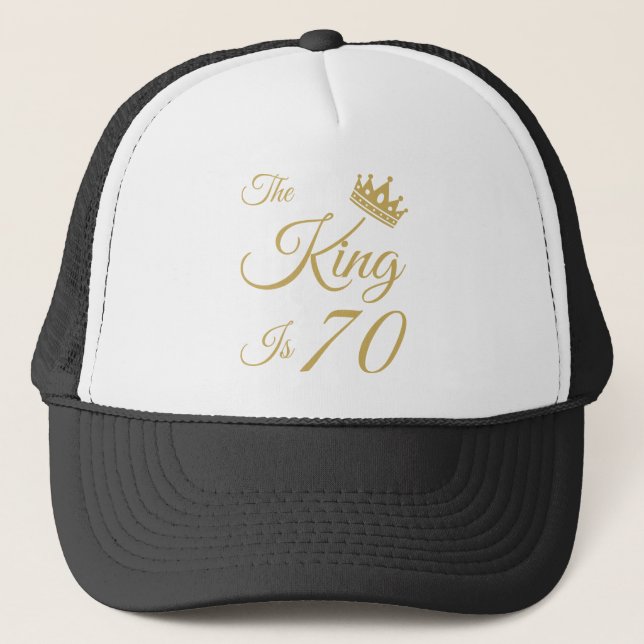 Gorra De Camionero Divertido 70 cumpleaños para los hombres (Anverso)