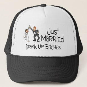 Gorra De Camionero Divertido apenas casado casando la tostada