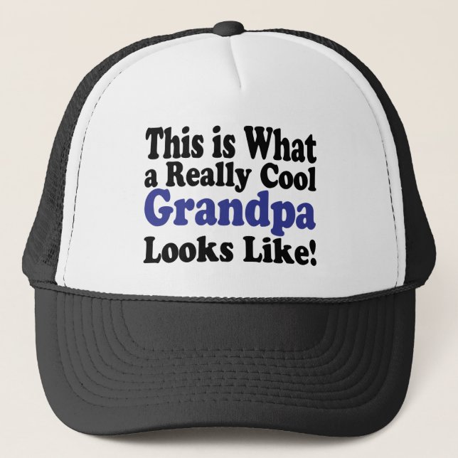 Gorra De Camionero Divertido así es como se ve realmente el abuelo de (Anverso)