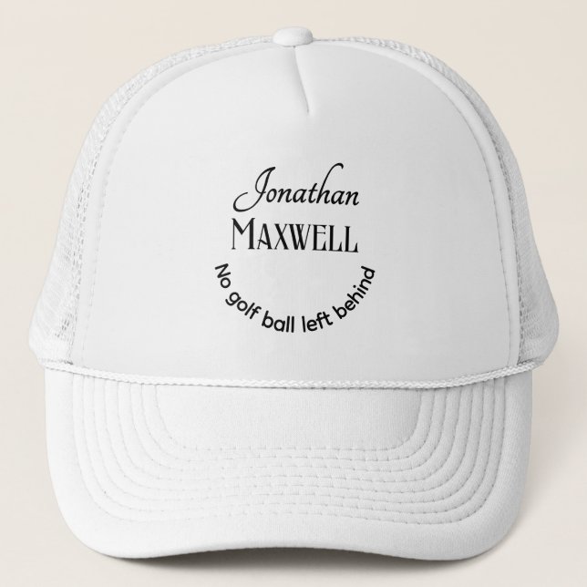 Gorra De Camionero Divertido Chiste de Golf Nombres Personalizados Au (Anverso)