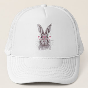 Gorra De Camionero Divertido conejo lindo regalo familiar en Pascua