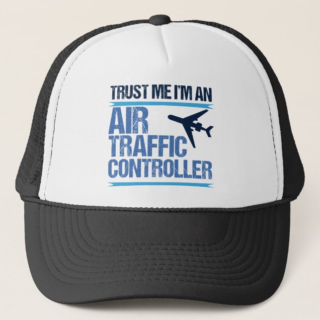 Gorra De Camionero Divertido controlador de tráfico aéreo (Anverso)