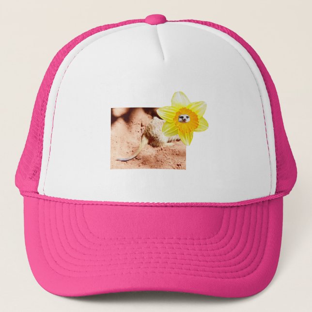 Gorra De Camionero Divertido Daffodil Meerkat (Anverso)
