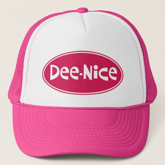 Gorra De Camionero Divertido "Dee-Nice" (Denise) (Anverso)