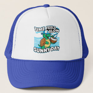 Gorra De Camionero Divertido día soleado de tortuga