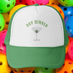 Gorra De Camionero Divertido Dinker Personalizado Pickleball Martini