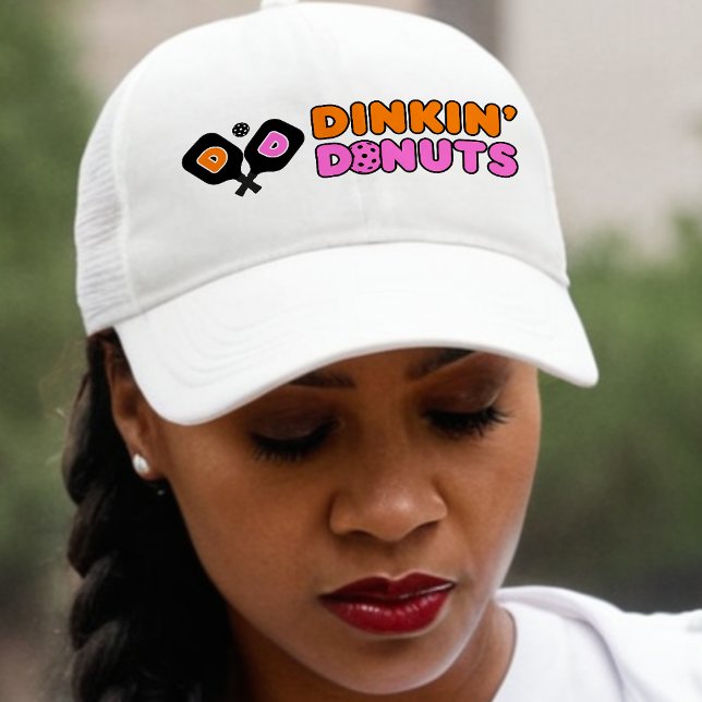 Gorra De Camionero Divertido Dinkin Donuts Hundiendo La Paddle De Bal (Subido por el creador)