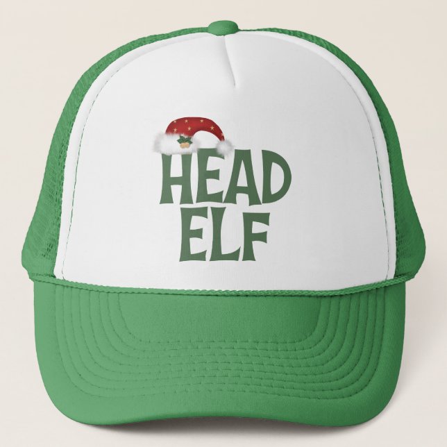 Gorra De Camionero Divertido Navidades Elf Gorra/Cap (Anverso)
