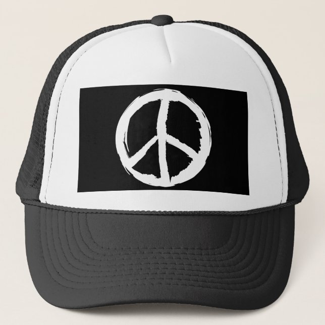 Gorra De Camionero divertido parentesco PAZ SYMBOL | (Anverso)