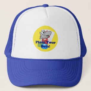 Gorra De Camionero Divertido Personalizado de apuestas de tiburones c