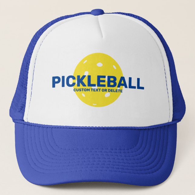 Gorra De Camionero Divertido Personalizado de pelota de bolas de text (Anverso)
