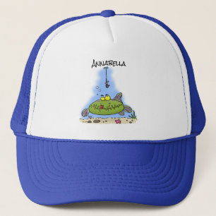 Gorra De Camionero Divertido personalizado de pescadores de pescado v