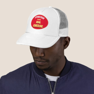 Gorra De Camionero Divertido personalizado del gran jefe del queso