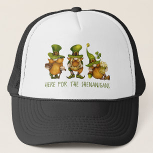 Gorra De Camionero Divertido Personalizado irlandés de los gnomos St 