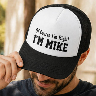 Gorra De Camionero Divertido Personalizado Mike Por supuesto que teng